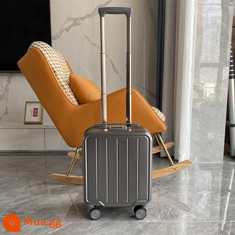 Vali 14inch nữ Spring and Autumn Airliner vali 20×30×40 mini xe đẩy du lịch siêu nhẹ giá rẻ - Tro khoáng