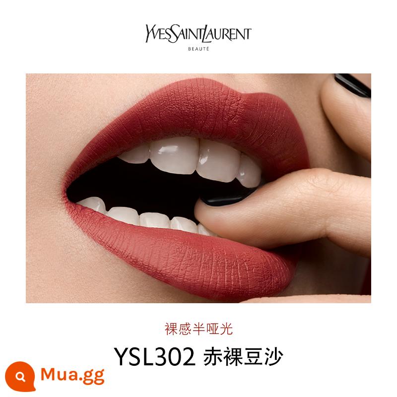 Son YSL Saint Laurent small black strip chính hãng màu nude matte mới 316 cam hổ phách 314 - Bột đậu trần YSL302