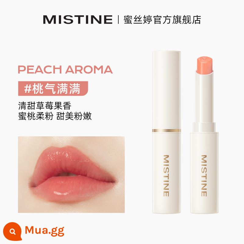 Mistine Strawberry 2.0 son dưỡng môi đổi màu mật ong dưỡng ẩm giàu dưỡng chất SATINIQUE - 01#đào tràn đầy năng lượng 2g