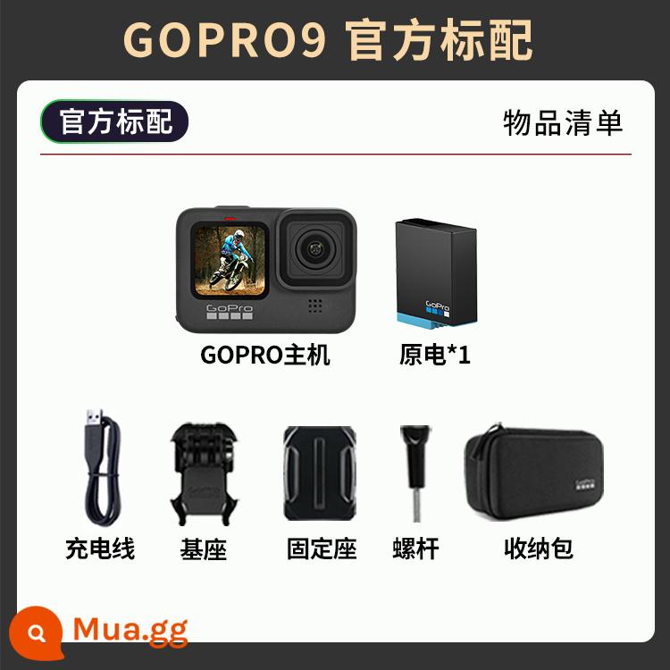 GoPro Hero10 Black Black Dog 11/9/8Max 360 Máy ảnh thể thao chống Vlog Panoramic - GOPRO 9 BLACK-Mới chuẩn chính thức