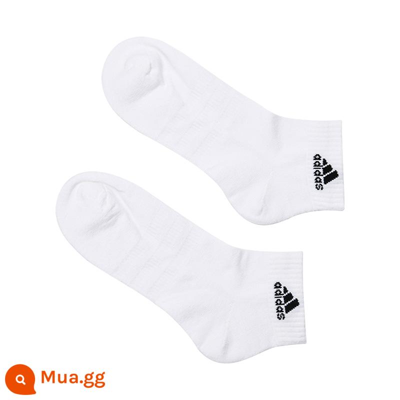 Vớ Adidasadidas Đồ nam và Phụ nữ vớ Thể thao 2022 Summer Thin Basketball vớ chạy tất - [Thường] Ba cặp ống cỡ trung màu trắng. Hàng giả chính hãng. Trả 4 cho mỗi ống giả.