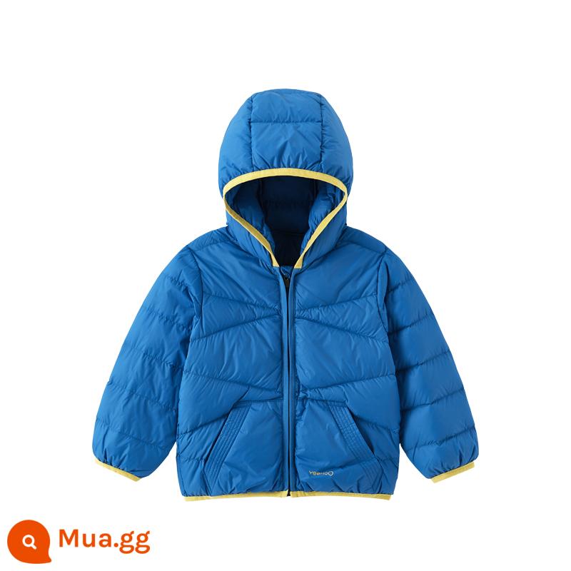 [Thông quan đặc biệt] Áo khoác Yingshi Down Jacket Áo khoác trùm đầu mùa đông Áo đi chơi dày ấm áp cho bé trai và bé gái - Nước biển xanh thẳm YRWGJ40551A