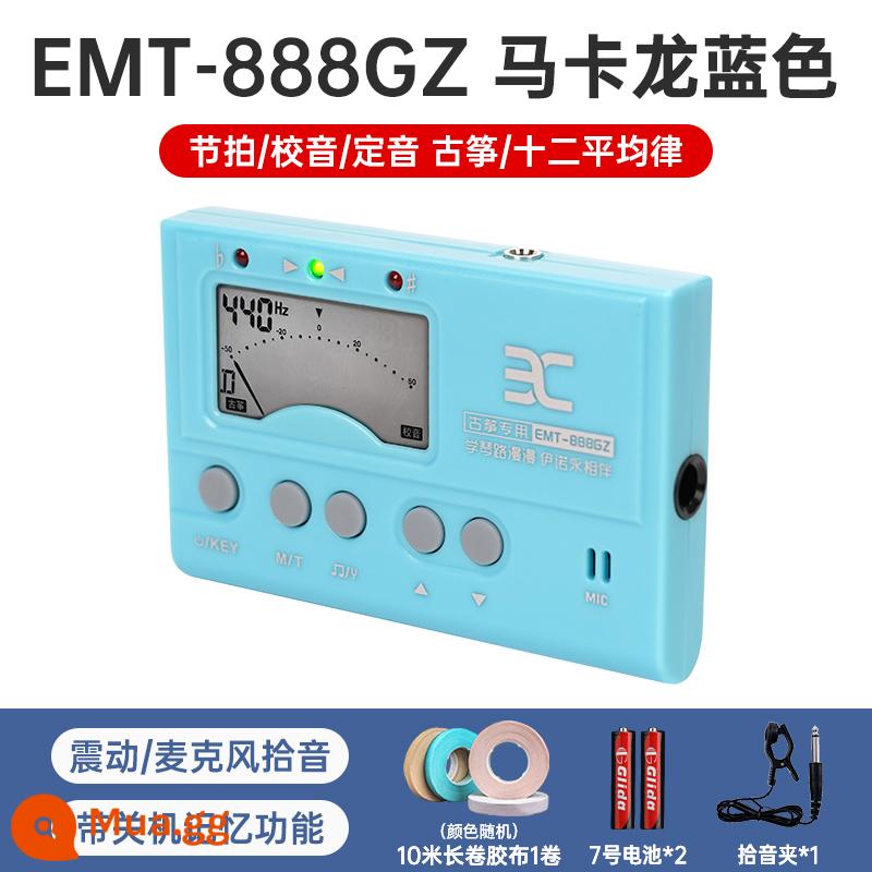 Ino guzheng tuner chuyên dụng EMT888 tuner tuner beater tuner guzheng hai trong một - EMT888 Macaron Blue [Mục đích chung cho Guzheng]