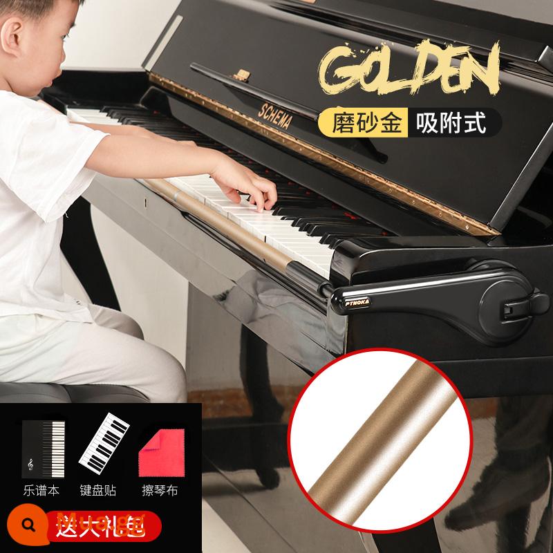 Chơi đàn piano Bộ sửa ngón tay hình bàn tay chống gãy Bộ chỉnh ngón tay hình cổ tay cho trẻ em thực hành piano Hỗ trợ giá đỡ hiện vật - Loại hấp phụ [kiểu piano] vàng + túi quà