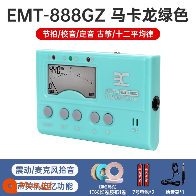 Ino guzheng tuner chuyên dụng EMT888 tuner tuner beater tuner guzheng hai trong một - EMT888 Macaron Green [Mục đích chung cho Guzheng]