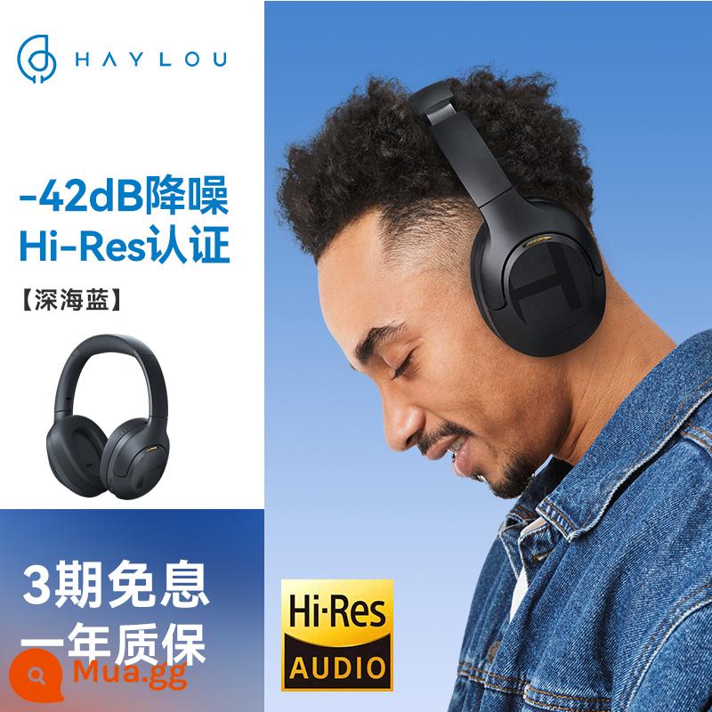 Tai nghe HAYLOU S35 ANC chống ồn chủ động bluetooth không dây điện thoại máy tính đa năng có Mai Hey - Xanh đậm.