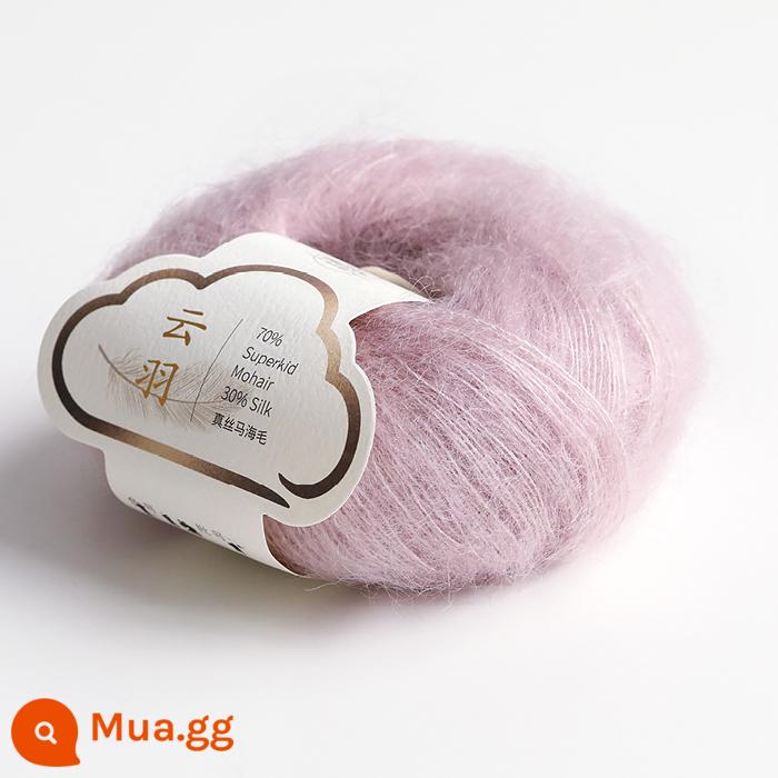 [Yunyu] lụa mohair len 70 mohair trẻ Nam Phi 30 sợi len dệt kim thủ công bằng tay - 112 Yugarashi