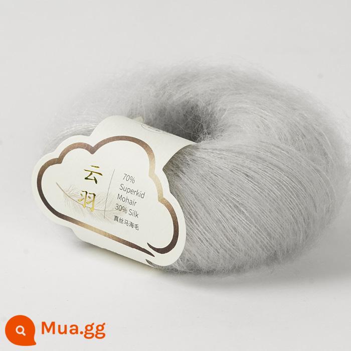 [Yunyu] lụa mohair len 70 mohair trẻ Nam Phi 30 sợi len dệt kim thủ công bằng tay - 102 Ginba