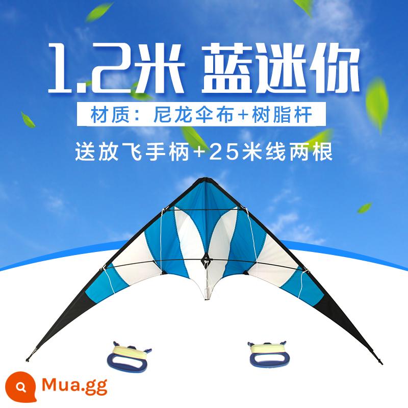 Diều baxter đóng thế cầu vồng hai dòng diều thi đấu mới với các phụ kiện phù hợp cho người mới bắt đầu - Diễn viên đóng thế nhỏ màu xanh 1,2 mét