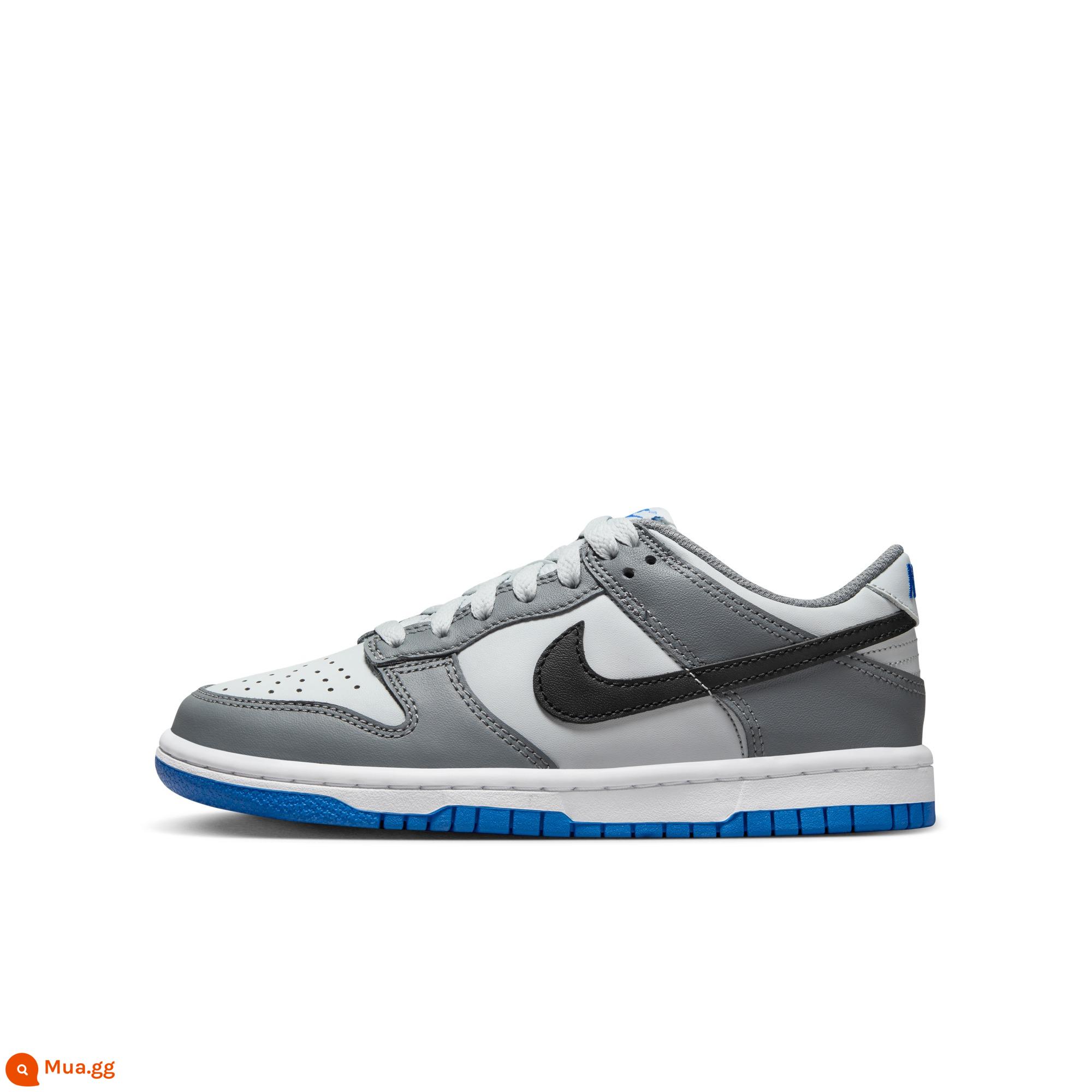 Nike Nike chính thức bé trai DUNK LOW giày thể thao trẻ em cỡ lớn đế cao su lò xo cổ thấp FB9109 - 001 xám lạnh/đen/vàng trắng/xanh nhạt trong suốt