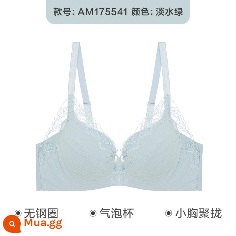 Đồ lót AIMER 21SS Áo ngực lớn khỏa thân của phụ nữ cho thấy áo ngực nâng ngực nhỏ/nhỏ - AM175541-Tươi Xanh-Vú Nhỏ Tập Hợp