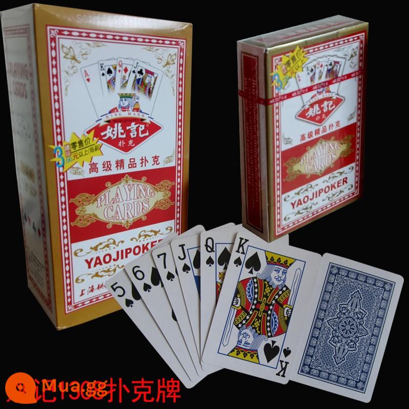 Yao Ji Poker 100 Cặp Hộp đầy đủ 990 Thẻ Poker Thẻ bay dày Creative Creative Xe đạp hàng đầu cửa hàng - Yao Ji 1308 (100 đôi)