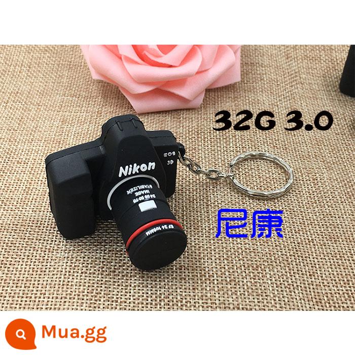 Camera Một Mắt Ổ Đĩa U 8G Chụp Ảnh Phim Hoạt Hình Sáng Tạo Dễ Thương Tùy Chỉnh Logo Tặng Đèn LED Cổng USB 8G khuôn Mở DIY - Màu