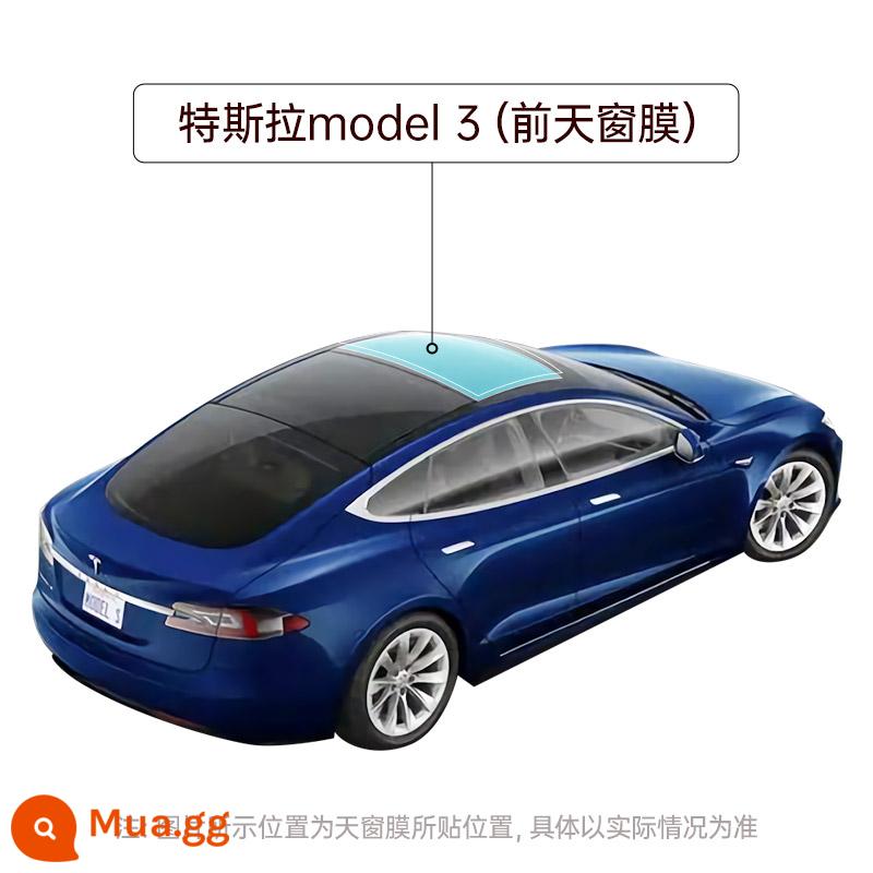 Phim dán xe hơi 3M Tesla model3/y đặc biệt đầy đủ phim cách nhiệt ô tô chống nắng kính cách nhiệt phim dán cửa sổ Bạch Kim - Dành riêng cho Tesla-[Phim cửa sổ trời ẩn phía trước của Sedan Model 3]