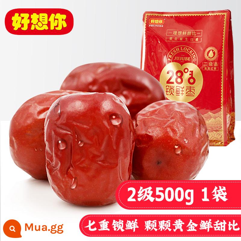 Tôi thực sự nhớ bạn khóa táo tàu tươi 500g táo tàu đỏ hàng khô đặc sản Tân Cương đặc sản không rửa táo tàu xám gói nhỏ Hàng Tết zero food - Bán chạy [Ngày khóa cấp 2 500g/túi] 28° mềm, dẻo và ngọt