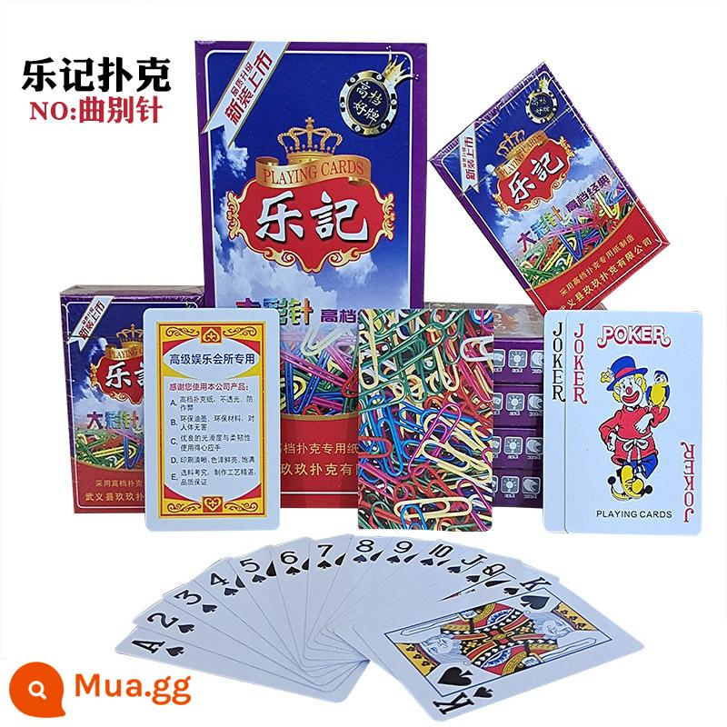 10 bộ đúng giờ 8845 58 thẻ chơi dày Jiujiu Binji Leji Parker thẻ poker người lớn sáng tạo - Kẹp giấy Leji [10 đôi]