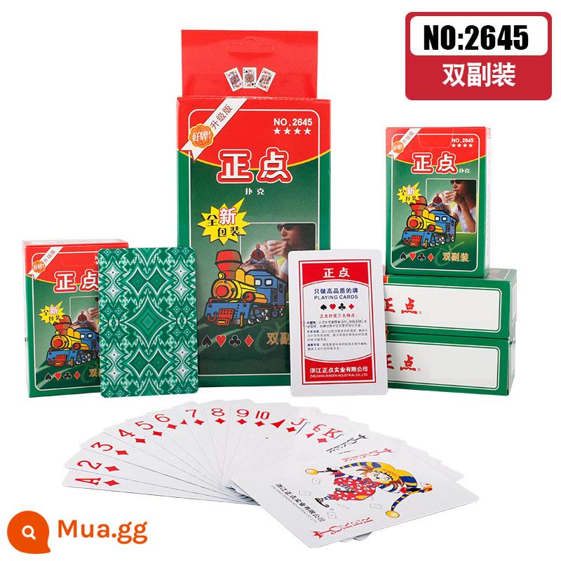 Ký tự lớn đúng hạn Poker cao cấp nguyên hộp 10-100 cặp thẻ Jiujiu Park dày và cứng giá rẻ kinh tế - Đúng giờ 2645 [thiết bị kép]