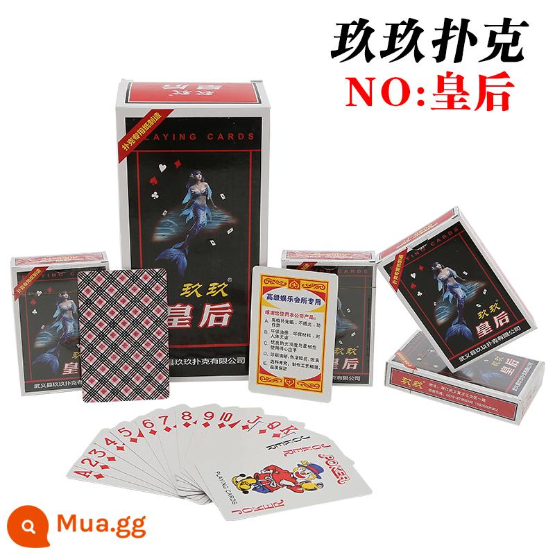 10 bộ đúng giờ 8845 58 thẻ chơi dày Jiujiu Binji Leji Parker thẻ poker người lớn sáng tạo - Hoàng hậu Cửu Cửu [10 đôi]