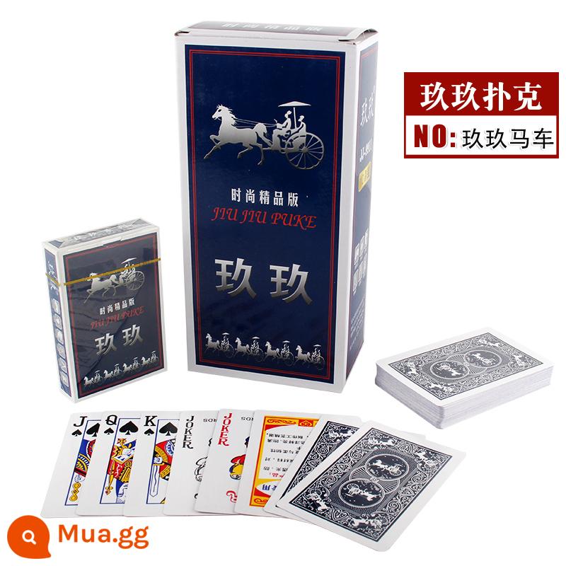 10 bộ đúng giờ 8845 58 thẻ chơi dày Jiujiu Binji Leji Parker thẻ poker người lớn sáng tạo - Xe ngựa Cửu Cửu [10 đôi]