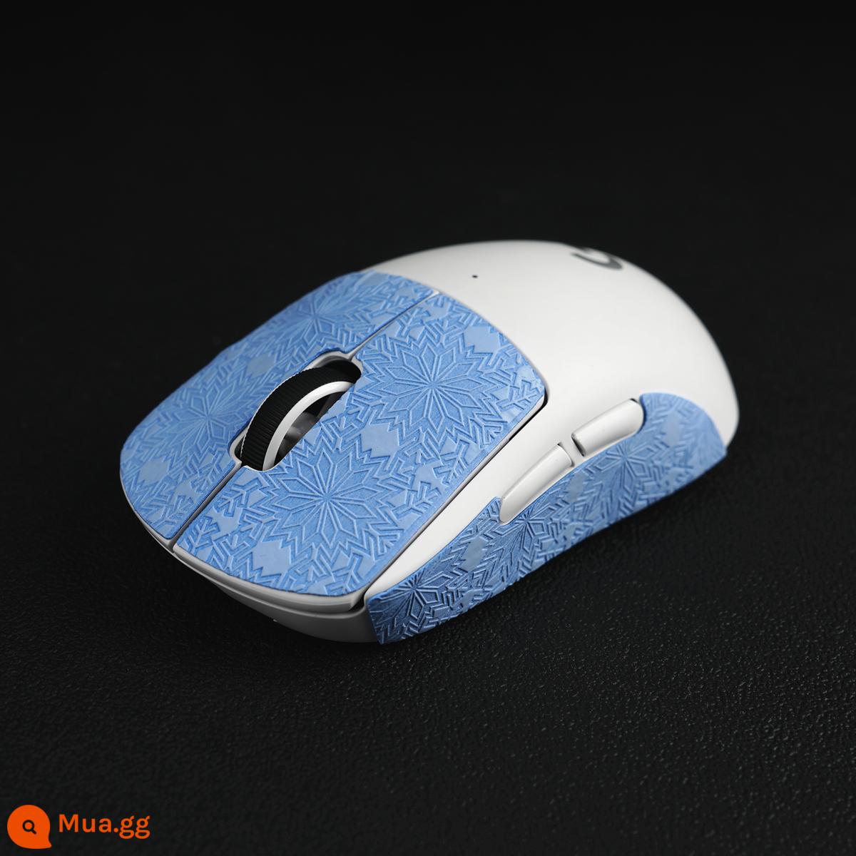 Chuột thấm hút mồ hôi chống trượt miếng dán chống mồ hôi TitanSkins GPW GPW2 độc viper EC2G502 da thằn lằn phiên bản tùy chỉnh - mô hình bông tuyết màu xanh