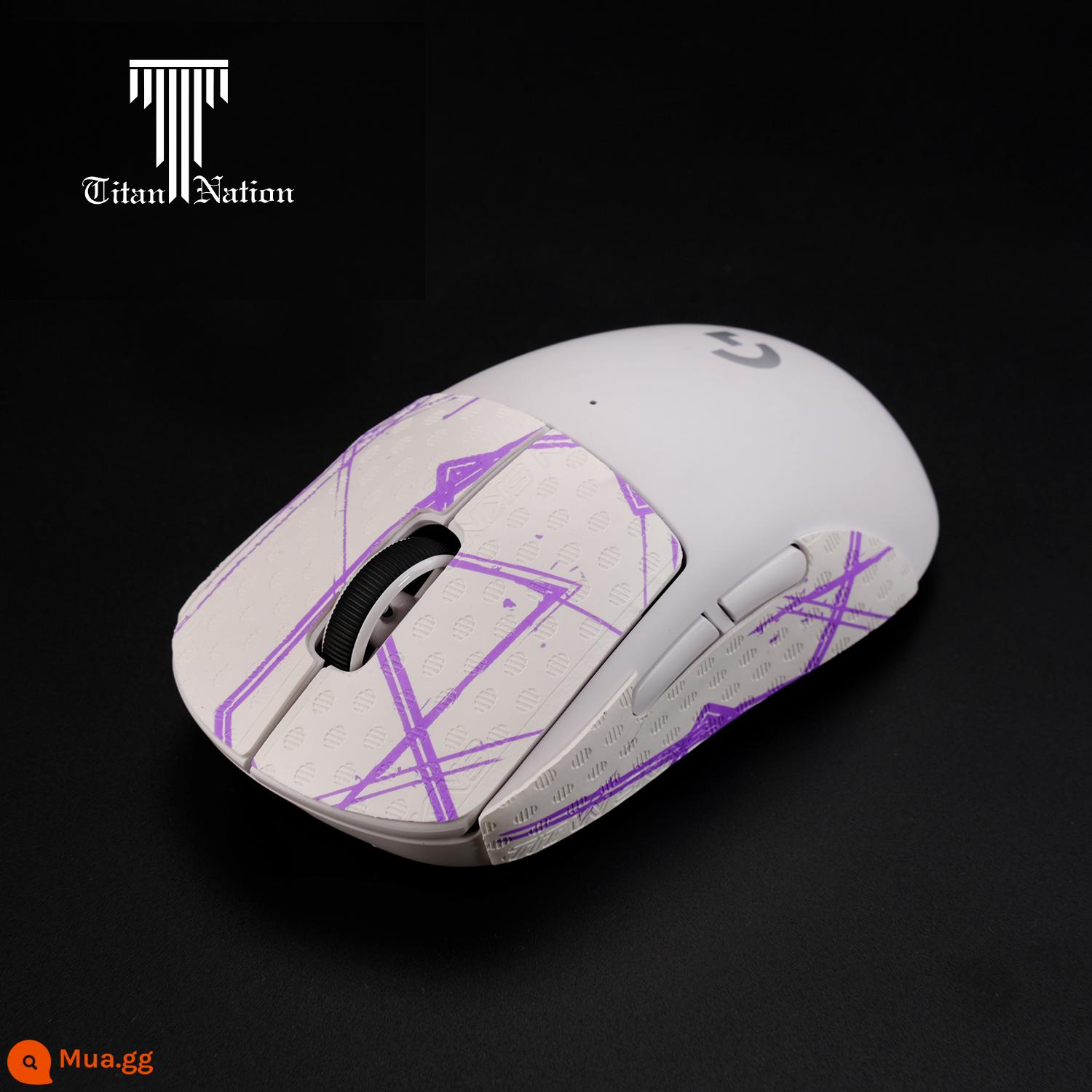 Chuột thấm hút mồ hôi chống trượt miếng dán chống mồ hôi TitanSkins GPW GPW2 độc viper EC2G502 da thằn lằn phiên bản tùy chỉnh - Đường kính đường màu trắng tím