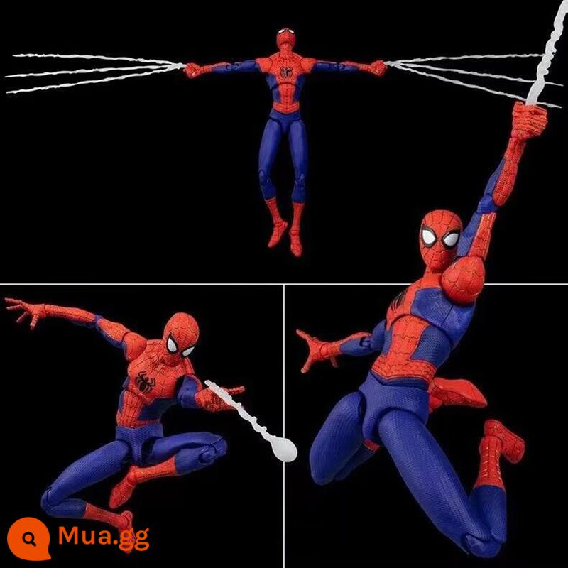 Trong nước shf Marvel phi thường người nhện di động anh hùng trở về đồ chơi mô hình con rối mô hình búp bê quà tặng - Người nhện vũ trụ song song Qian Zhi Lian có chân đế