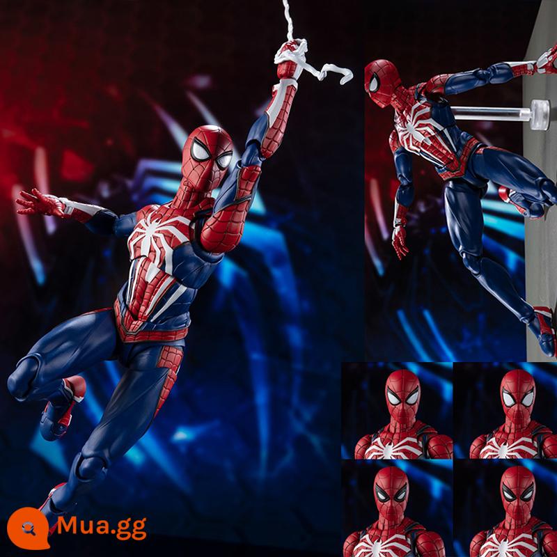 Trong nước shf Marvel phi thường người nhện di động anh hùng trở về đồ chơi mô hình con rối mô hình búp bê quà tặng - Phiên bản PS4 của Spider-Man có chân đế