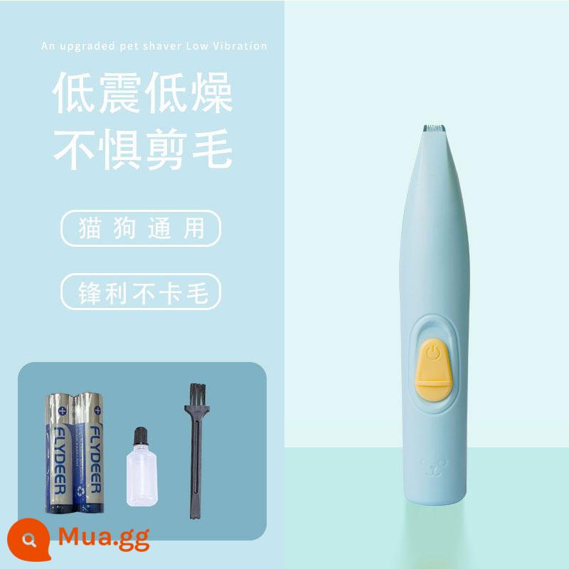 Máy Cạo Lông Chân Cho Thú Cưng Chó Mèo Máy Cạo Râu Đặc Biệt Fader Electric Clipper Electric Câm Cat Claw Móng Chân Hiện Vật - Màu xanh [loại pin]