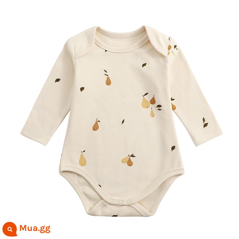 Tinypeople Phong Cách Bắc Âu Mới Cho Bé Cotton Tay Dài Tam Giác Áo Liền Quần Nam Xuân Thu Đáy Jumpsuit Cho Bé - [Bưởi]