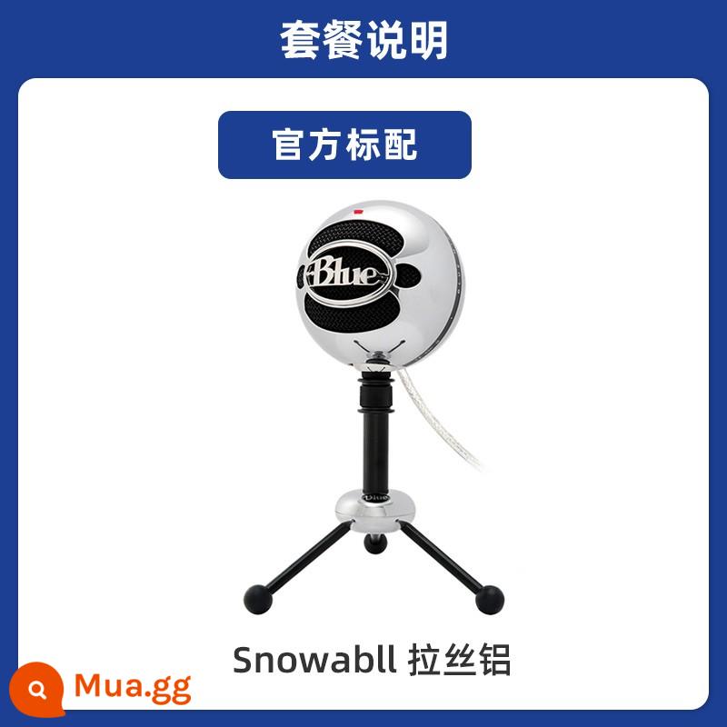 Logitech Blue Snowball-ice micrô trò chơi quả cầu tuyết nhỏ micrô trò chơi trên máy tính để bàn - quả cầu tuyết [quả cầu tuyết lớn bằng nhôm]