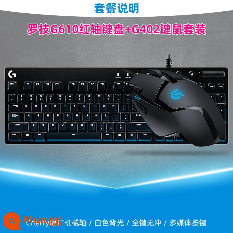 Logitech G402 chuột chơi game điện có dây cạnh tranh chuyên dụng có thể chỉnh sửa macro ăn thịt gà Jedi survival luoji notebook - [Công tắc đỏ Logitech G402+Logitech G610]