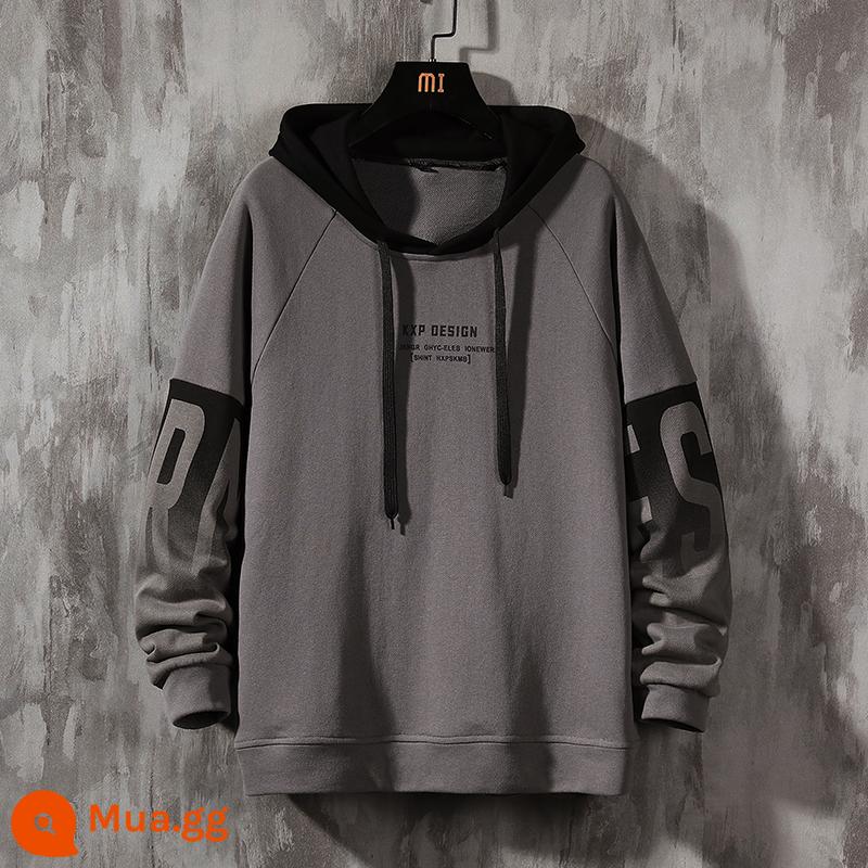 Cửa Hàng NASA Áo Nam Thu Đông 2022 Mới Hợp Thời Trang Thương Hiệu Dáng Rộng Áo Hoodie Top Quần Áo - KXP*Y182 màu xám đậm