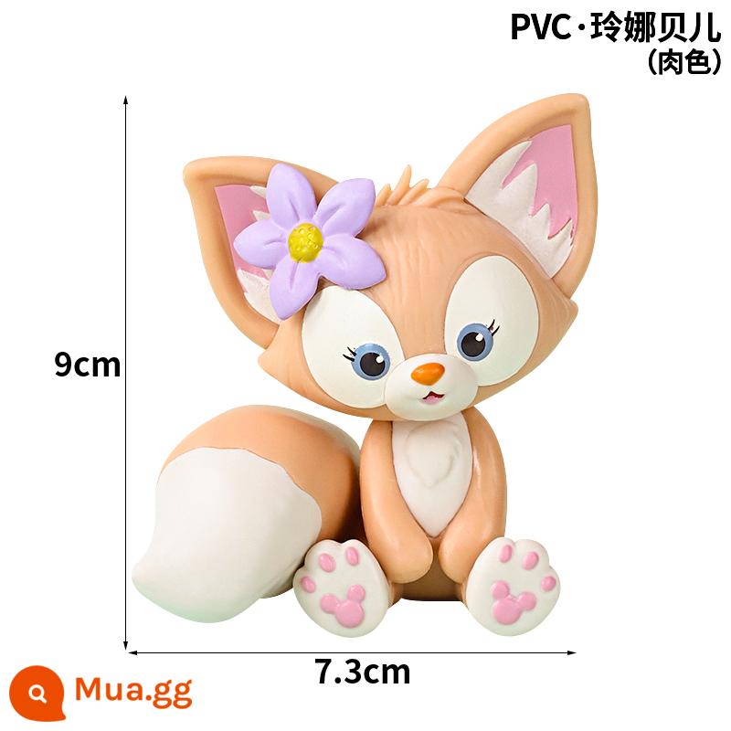 Kuromi trang trí bánh đồ trang trí quế chó Sanrio đồ trang trí sinh nhật internet người nổi tiếng trứng cậu bé đảng trang trí bánh - Chuông Lina PVC màu be