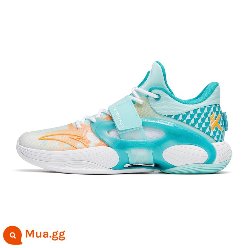 ANTA Splash 5丨Giày bóng rổ công nghệ Nitơ Nam Light Rebound Outfield Thực tế Giày thể thao KT nam 112321108 - Surf Buster/Xanh da cam 8-6