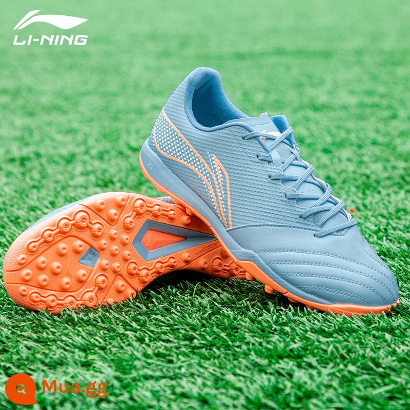 Giày đá bóng Li Ning nam dòng sắt thế hệ thứ hai gãy đinh TF/MG/AG người lớn thi đấu đinh ngắn sân cỏ chuyên nghiệp giày chính hãng - YSTT011-9[Aurora Blue 2023]Đế ngoài đệm đám mây TF