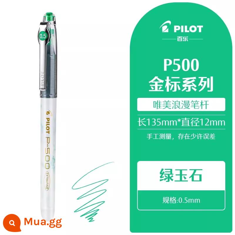 Sản phẩm mới PHI CÔNG P500 nhãn vàng giới hạn kim trung tính thẳng chất lỏng thử nghiệm bút nước 0.5mm chữ ký bút - [Nhãn Vàng P500] Ngọc Xanh (Lõi Xanh)