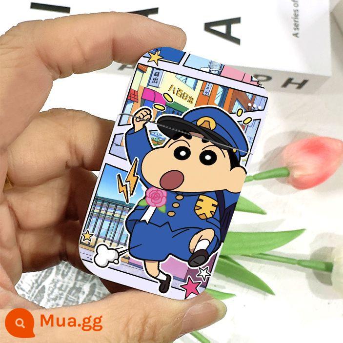 Crayon Shin-chan Bật lửa chống gió ngọn lửa màu hồng Dễ thương và sáng tạo Quà tặng cặp đôi cá tính cho bạn trai và cô gái - Đồng phục học sinh Xiaoxin [Hộp quà]