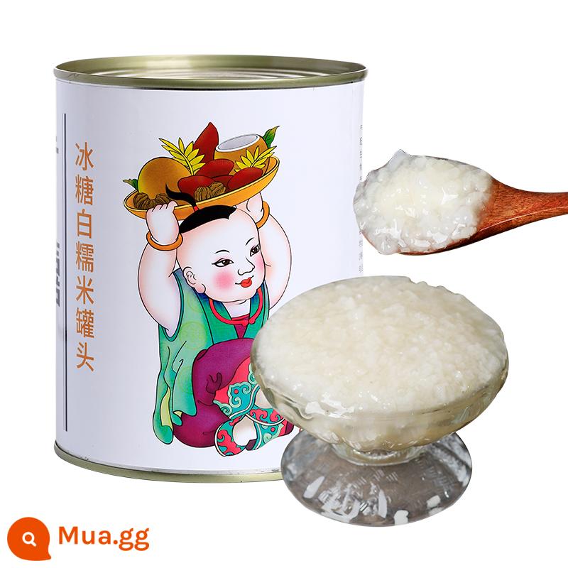 Đậu đỏ đóng hộp Quảng Tây 950g Bột đậu đỏ eo mật nấu đường nano Đậu mật nguyên liệu đặc biệt cho quán trà sữa nướng - Gạo nếp trắng đường phèn lon 900g (miễn phí)