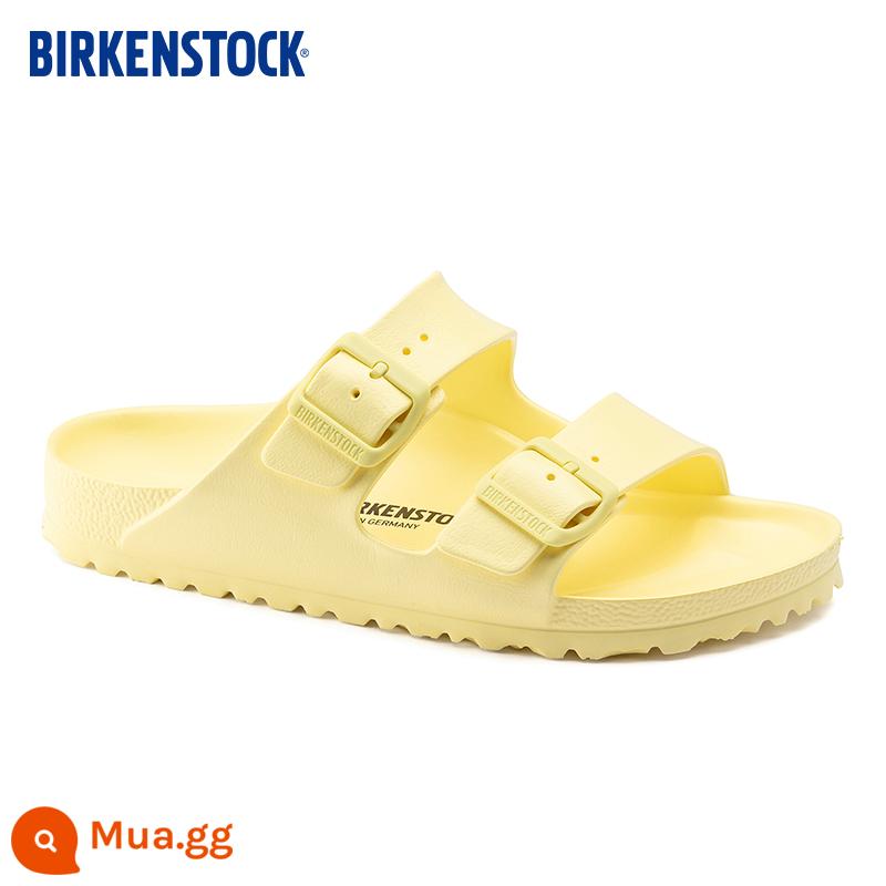 BIRKENSTOCK dép nam nữ giống nhau Dép eva đi giày đi biển dòng Arizona nhập khẩu Đức - Phiên bản hẹp màu vàng nhạt 1022466