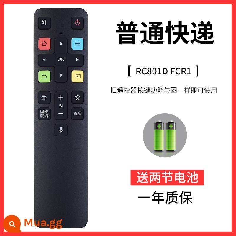 Thích hợp cho điều khiển từ xa TV mạng thông minh TCL RC801L 43/49/55/60/65/70C2 RC801C giọng nói - [Phiên bản thoại] Chuyển phát nhanh thông thường