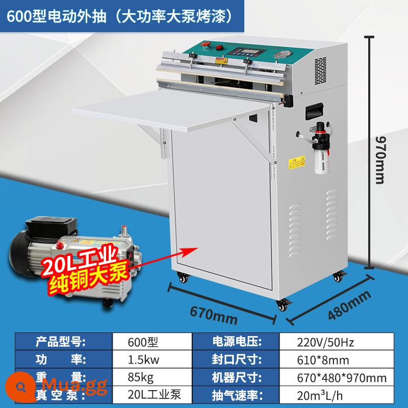 Máy đóng gói chân không cao -công suất hoàn toàn tự động máy bơm bên ngoài thực phẩm đóng gói Máy đóng gói đóng gói và bơm hơi - Máy bơm phun sơn công suất cao loại 600