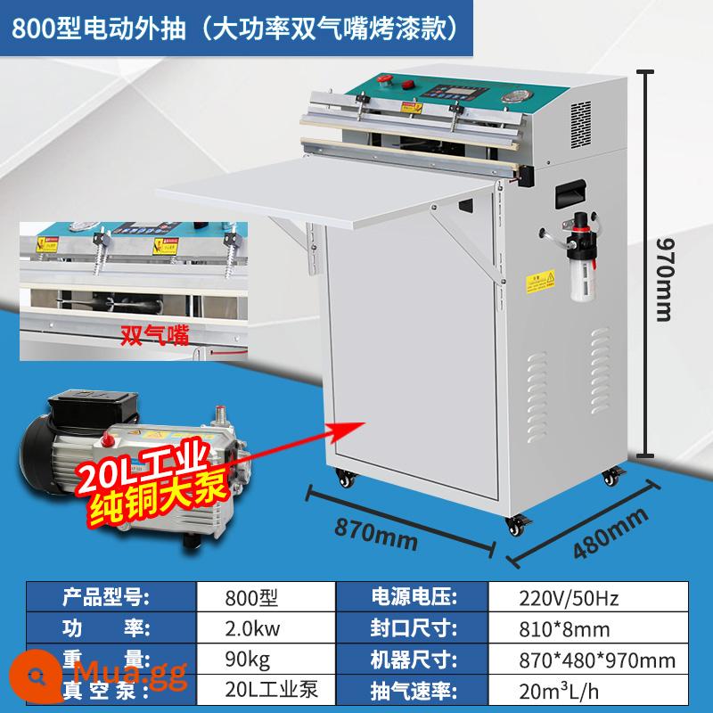 Máy đóng gói chân không cao -công suất hoàn toàn tự động máy bơm bên ngoài thực phẩm đóng gói Máy đóng gói đóng gói và bơm hơi - 800 loại sơn miệng đôi bơm công suất lớn