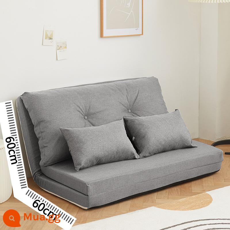 Gấp chiếu dày sofa lười tùy chỉnh phòng trẻ em nghiên cứu phòng ngủ cửa sổ bay homestay khách sạn nệm gấp - Chiều rộng gấp đôi 1,2m, chiều dài gấp 2,2m màu xám nhạt