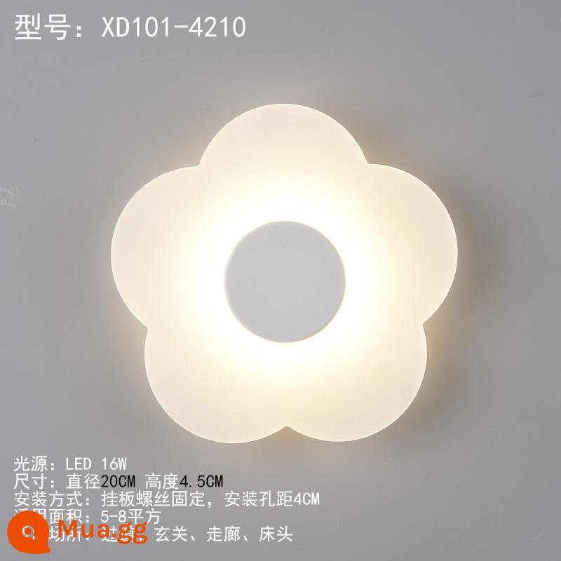 Đèn LED Dán Tường Lối Vào Lối Vào Cầu Thang Hiện Đại Nền Đơn Giản Đèn Tường Sáng Tạo Lối Đi Đèn Nghiên Cứu Phòng Ngủ Đèn Ngủ - 4210--16W kích thước lớn, đường kính 20CM, cao 4,5CM