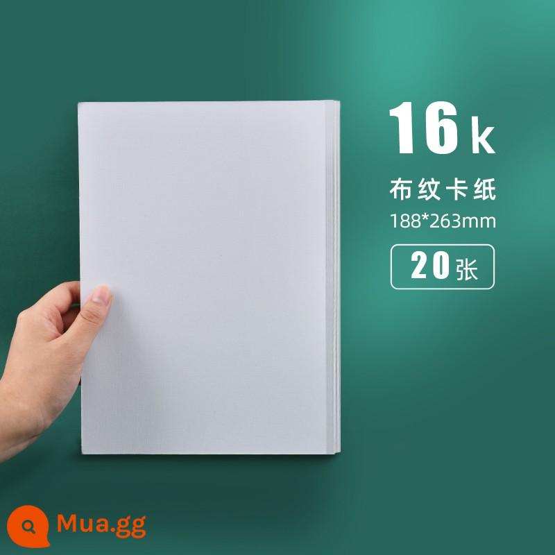 Các tông vải 8K4K sơn bột nước giấy đặc biệt 600g sơn dầu acrylic nghệ thuật hội họa sinh viên giấy vẽ chuyên nghiệp cho người mới bắt đầu màu nước 4 mở kết cấu cứng Tranh dày màu trắng 16K - 16k/20 miếng (600g)