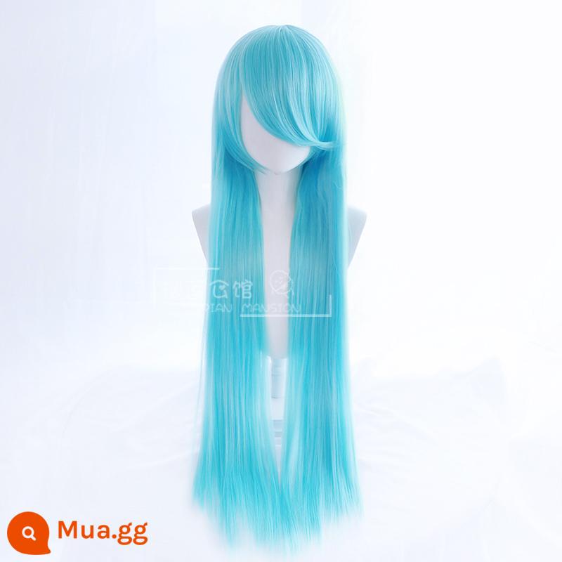 Durian Mansion Universal cos Wig Nữ, Đen và Trắng Nagano Anneea Hands Fake Mao Long Di chuyển anime 1 mét - 19.Phiên bản bổ sung màu xanh nhạt 500g