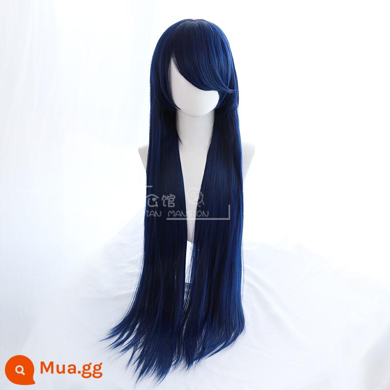 Durian Mansion Universal cos Wig Nữ, Đen và Trắng Nagano Anneea Hands Fake Mao Long Di chuyển anime 1 mét - 20.Phiên bản màu xanh đậm 500g