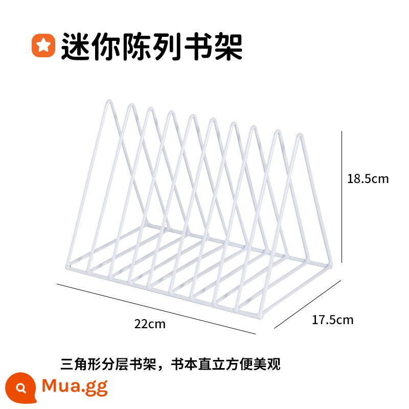 Phần Cứng Cô Gái Giá Sách Có Giá Để Đồ Để Bàn Bảo Quản Bàn Lỗ Tròn Treo Bảng Đục Lỗ Không Bảng Phụ Kiện Móc - Trưng bày kệ sách nhỏ (màu trắng)