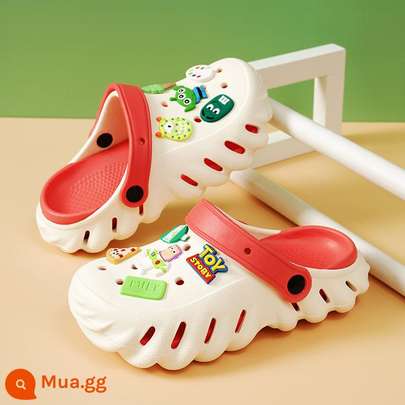 abckids giày xỏ lỗ trẻ em bé trai dép xăng đan mùa hè chống trượt trẻ em trung và lớn bé trai đi giày đi biển - Dưa Hấu Đỏ (Buzz Lightyear)