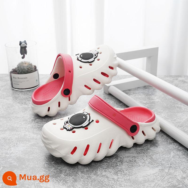 abckids giày xỏ lỗ trẻ em bé trai dép xăng đan mùa hè chống trượt trẻ em trung và lớn bé trai đi giày đi biển - Dưa Hấu Đỏ (Phiên bản Q của Phi hành gia)